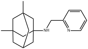 N-(3,5-dimethyl-1-adamantyl)-N-(2-pyridinylmethyl)amine Structure