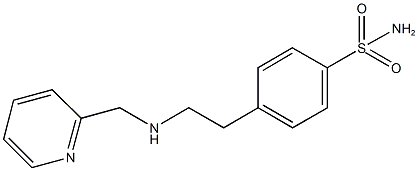 4-{2-[(2-pyridinylmethyl)amino]ethyl}benzenesulfonamide Structure