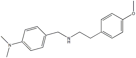 N-[4-(dimethylamino)benzyl]-N-[2-(4-methoxyphenyl)ethyl]amine 구조식 이미지