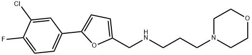 N-{[5-(3-chloro-4-fluorophenyl)-2-furyl]methyl}-N-[3-(4-morpholinyl)propyl]amine Structure