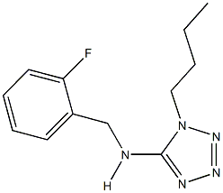 1-butyl-N-(2-fluorobenzyl)-1H-tetraazol-5-amine Structure