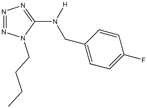 1-butyl-N-(4-fluorobenzyl)-1H-tetraazol-5-amine Structure