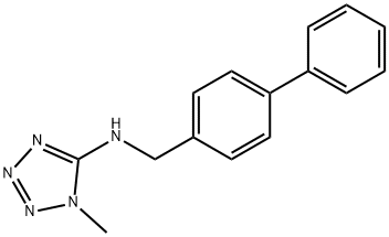 N-([1,1'-biphenyl]-4-ylmethyl)-N-(1-methyl-1H-tetraazol-5-yl)amine Structure