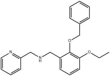 N-[2-(benzyloxy)-3-ethoxybenzyl]-N-(2-pyridinylmethyl)amine 구조식 이미지