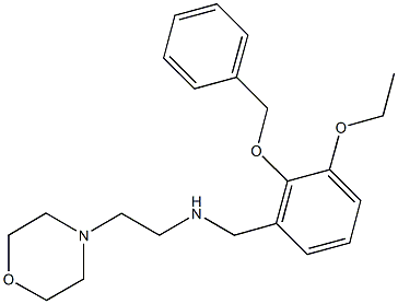 N-[2-(benzyloxy)-3-ethoxybenzyl]-N-[2-(4-morpholinyl)ethyl]amine Structure