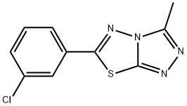 6-(3-chlorophenyl)-3-methyl[1,2,4]triazolo[3,4-b][1,3,4]thiadiazole 구조식 이미지