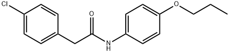 2-(4-chlorophenyl)-N-(4-propoxyphenyl)acetamide 구조식 이미지