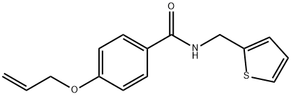 4-(allyloxy)-N-(2-thienylmethyl)benzamide 구조식 이미지