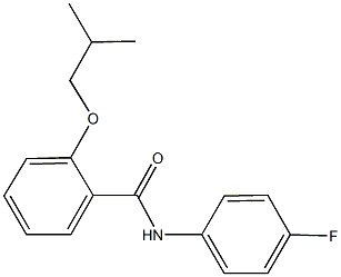 N-(4-fluorophenyl)-2-isobutoxybenzamide 구조식 이미지