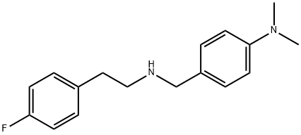 4-({[2-(4-fluorophenyl)ethyl]amino}methyl)-N,N-dimethylaniline 구조식 이미지