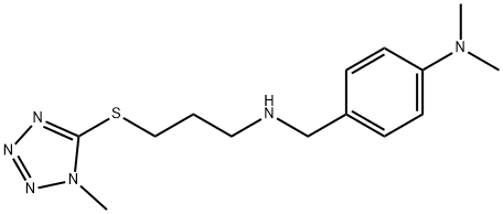 N-[4-(dimethylamino)benzyl]-N-{3-[(1-methyl-1H-tetraazol-5-yl)sulfanyl]propyl}amine 구조식 이미지