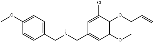 N-[4-(allyloxy)-3-chloro-5-methoxybenzyl]-N-(4-methoxybenzyl)amine Structure