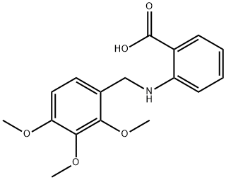 2-[(2,3,4-trimethoxybenzyl)amino]benzoic acid Structure