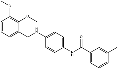 N-{4-[(2,3-dimethoxybenzyl)amino]phenyl}-3-methylbenzamide Structure