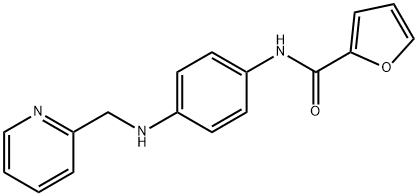 N-{4-[(2-pyridinylmethyl)amino]phenyl}-2-furamide 구조식 이미지