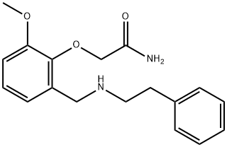 2-(2-methoxy-6-{[(2-phenylethyl)amino]methyl}phenoxy)acetamide Structure