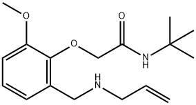 2-{2-[(allylamino)methyl]-6-methoxyphenoxy}-N-(tert-butyl)acetamide 구조식 이미지