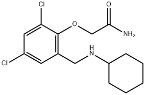 2-{2,4-dichloro-6-[(cyclohexylamino)methyl]phenoxy}acetamide Structure