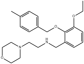 N-{3-ethoxy-2-[(4-methylbenzyl)oxy]benzyl}-N-[2-(4-morpholinyl)ethyl]amine 구조식 이미지