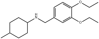 N-(3,4-diethoxybenzyl)-N-(4-methylcyclohexyl)amine Structure