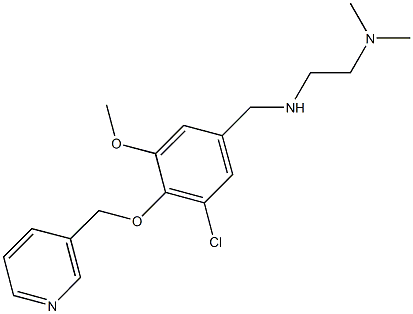 N-[3-chloro-5-methoxy-4-(3-pyridinylmethoxy)benzyl]-N-[2-(dimethylamino)ethyl]amine Structure