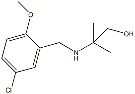 2-[(5-chloro-2-methoxybenzyl)amino]-2-methyl-1-propanol 구조식 이미지