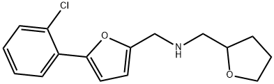 N-{[5-(2-chlorophenyl)-2-furyl]methyl}-N-(tetrahydro-2-furanylmethyl)amine 구조식 이미지