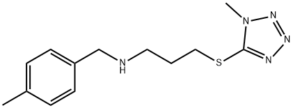 N-(4-methylbenzyl)-N-{3-[(1-methyl-1H-tetraazol-5-yl)sulfanyl]propyl}amine 구조식 이미지