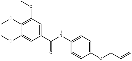 N-[4-(allyloxy)phenyl]-3,4,5-trimethoxybenzamide Structure