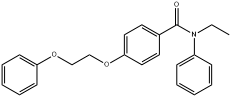 N-ethyl-4-(2-phenoxyethoxy)-N-phenylbenzamide 구조식 이미지