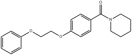 1-[4-(2-phenoxyethoxy)benzoyl]piperidine 구조식 이미지