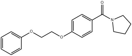 1-[4-(2-phenoxyethoxy)benzoyl]pyrrolidine Structure