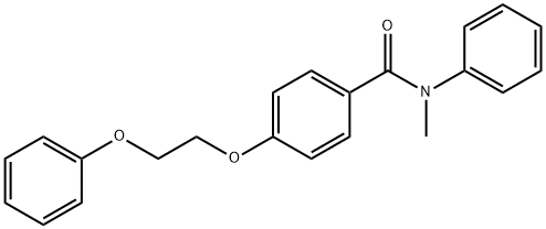 N-methyl-4-(2-phenoxyethoxy)-N-phenylbenzamide 구조식 이미지