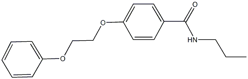 4-(2-phenoxyethoxy)-N-propylbenzamide Structure
