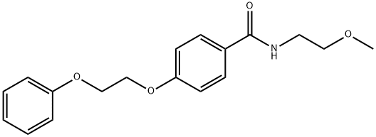 N-(2-methoxyethyl)-4-(2-phenoxyethoxy)benzamide 구조식 이미지