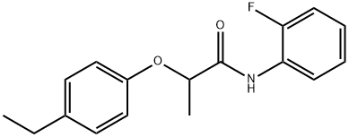 2-(4-ethylphenoxy)-N-(2-fluorophenyl)propanamide 구조식 이미지