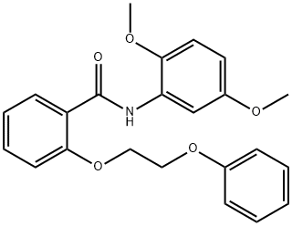 N-(2,5-dimethoxyphenyl)-2-(2-phenoxyethoxy)benzamide Structure