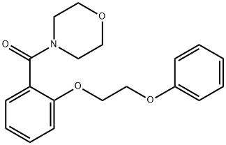 4-[2-(2-phenoxyethoxy)benzoyl]morpholine 구조식 이미지