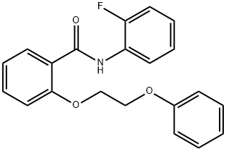 N-(2-fluorophenyl)-2-(2-phenoxyethoxy)benzamide 구조식 이미지