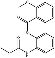 2-(propionylamino)phenyl 2-methoxybenzoate 구조식 이미지