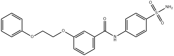 N-[4-(aminosulfonyl)phenyl]-3-(2-phenoxyethoxy)benzamide 구조식 이미지