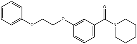 1-[3-(2-phenoxyethoxy)benzoyl]piperidine Structure