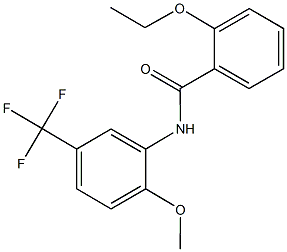 2-ethoxy-N-[2-methoxy-5-(trifluoromethyl)phenyl]benzamide 구조식 이미지