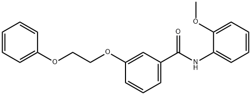 N-(2-methoxyphenyl)-3-(2-phenoxyethoxy)benzamide 구조식 이미지