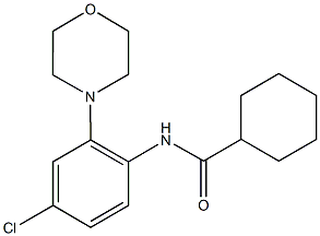 N-[4-chloro-2-(4-morpholinyl)phenyl]cyclohexanecarboxamide Structure