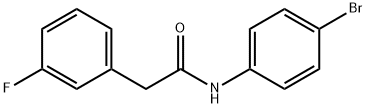 N-(4-bromophenyl)-2-(3-fluorophenyl)acetamide 구조식 이미지