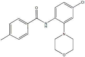 N-[4-chloro-2-(4-morpholinyl)phenyl]-4-methylbenzamide Structure