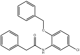 N-[2-(benzyloxy)-5-chlorophenyl]-2-phenylacetamide 구조식 이미지