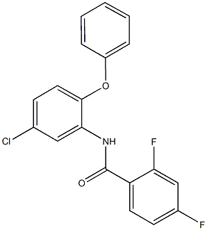 N-(5-chloro-2-phenoxyphenyl)-2,4-difluorobenzamide Structure