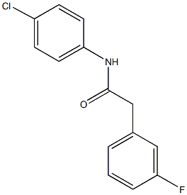 N-(4-chlorophenyl)-2-(3-fluorophenyl)acetamide Structure